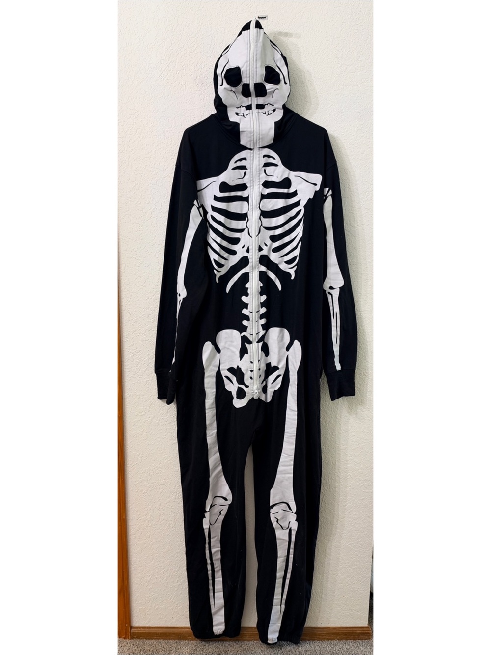 Tipsy Elves Black and White Skeleton Onesie - XXL
